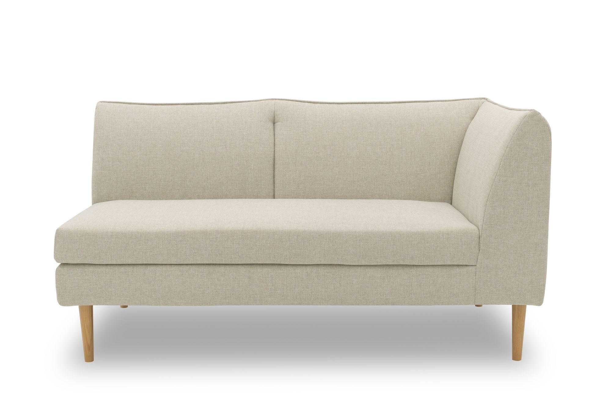 GARTENLOUNGE-SOFA 2-Sitzer Rechts Braelyn 159x82x82 Outdoorbezug sand - Sandfarben, Kunststoff (82/82/159cm) - 58aufmkessel