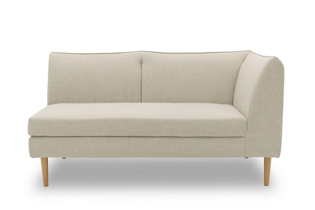 GARTENLOUNGE-SOFA 2-Sitzer Rechts Braelyn 159x82x82 Outdoorbezug sand - Sandfarben, Kunststoff (82/82/159cm) - 58aufmkessel