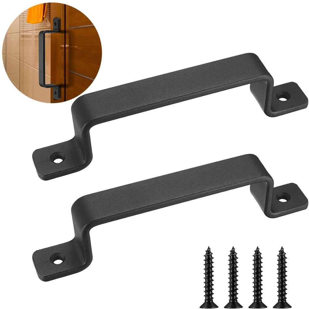 MÖBELGRIFF Schwarz 2er-Set 160x36x26 mm Gusseisen - Schwarz, Metall (2.6/3.6/16cm)