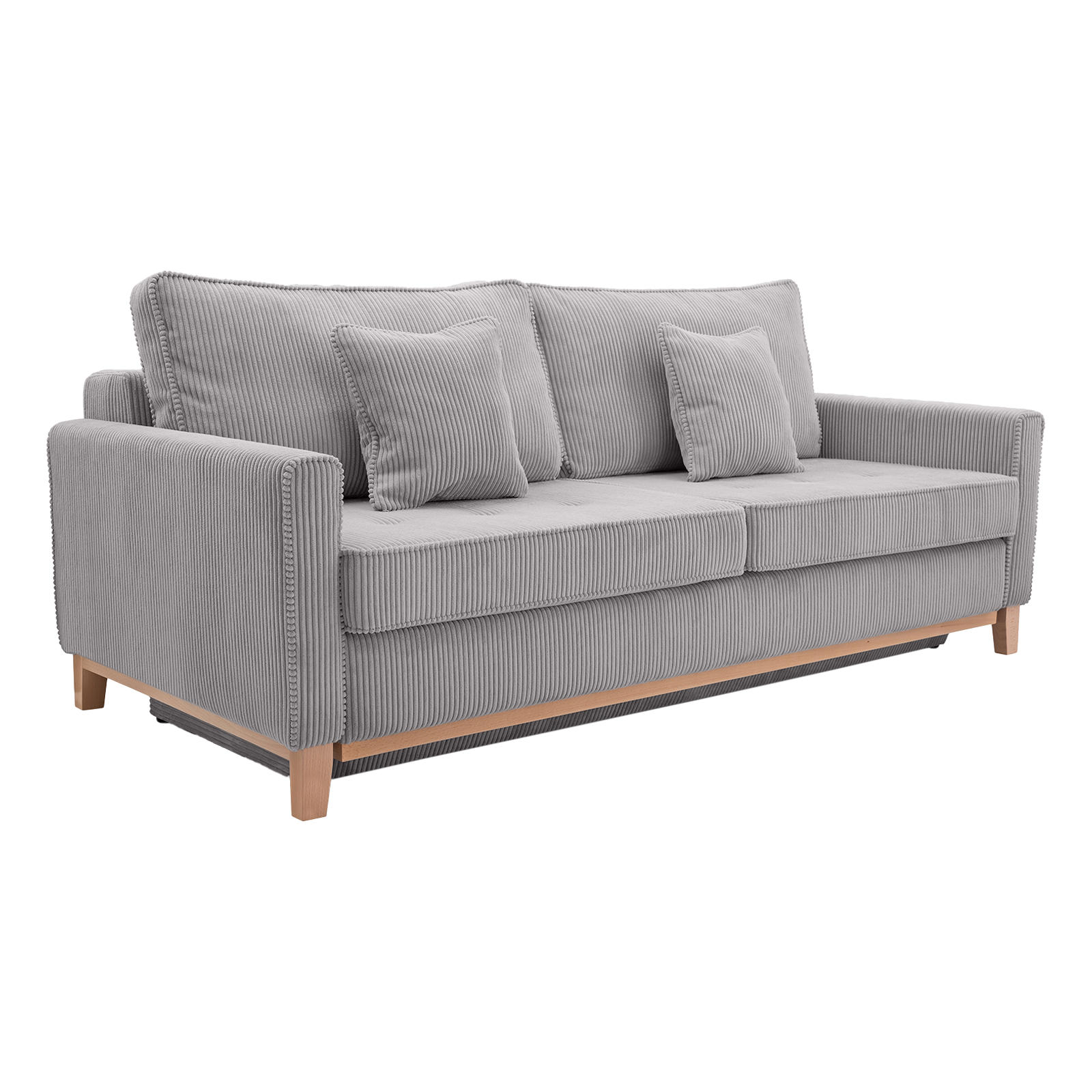 Fedve SOFA AVERIS s možností spaní, Světle šedá
