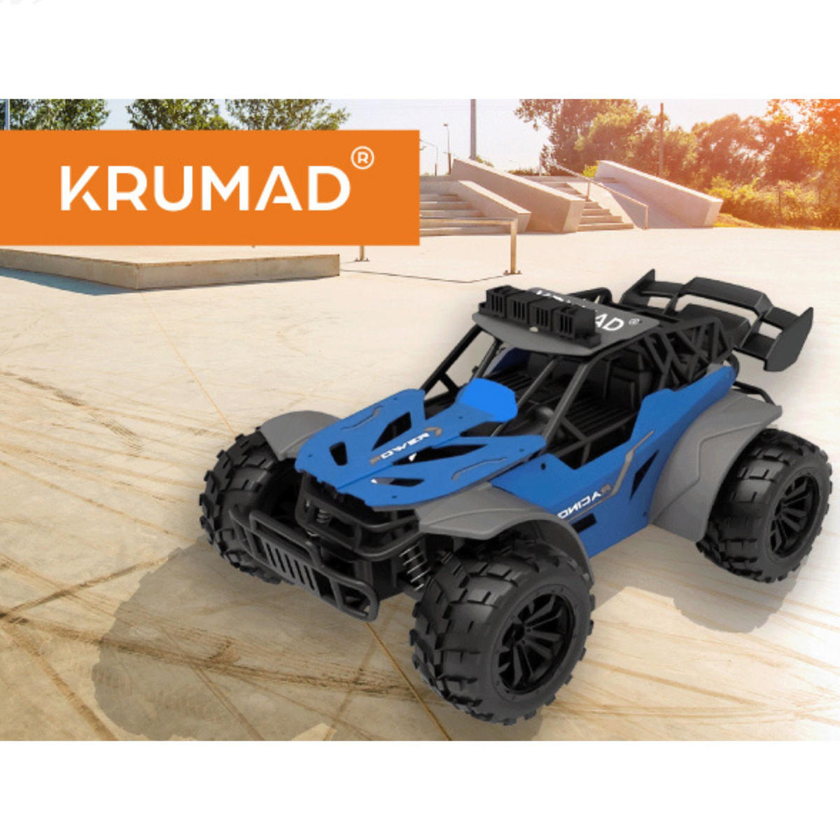 FERNGESTEUERTES RC AUTO für Kinder Offroad Spielzeugauto - Dunkelgrün, Kunststoff (15/9/23cm) - KRUMAD