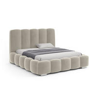 DOPPELBETT mit bettkasten Leytron 180x200 cm, Beige - Beige, Textil (180/200cm) - Fedve