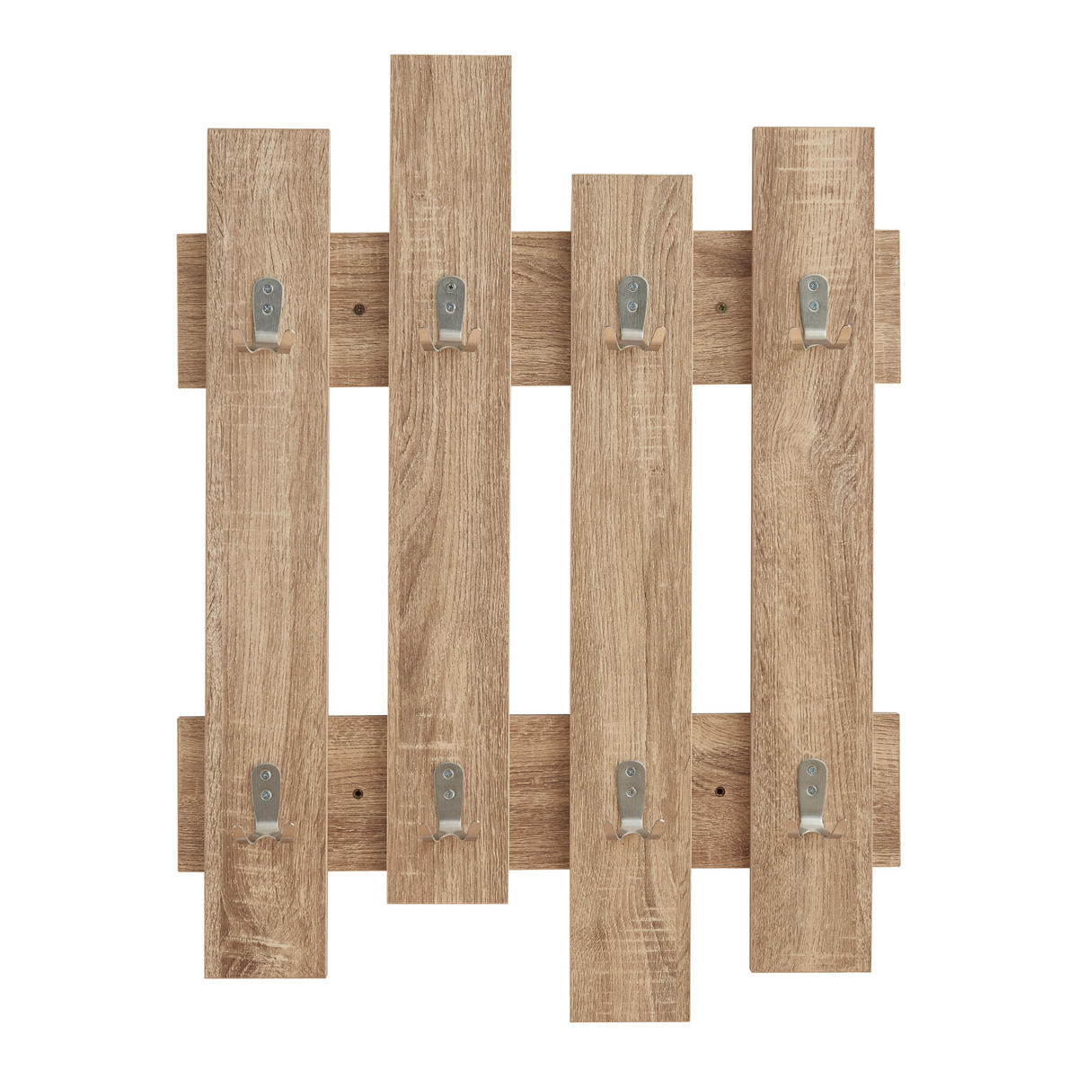 WANDGARDEROBE Raseborg - Eichefarben, Holzwerkstoff (60/80/3cm) - [en.casa]
