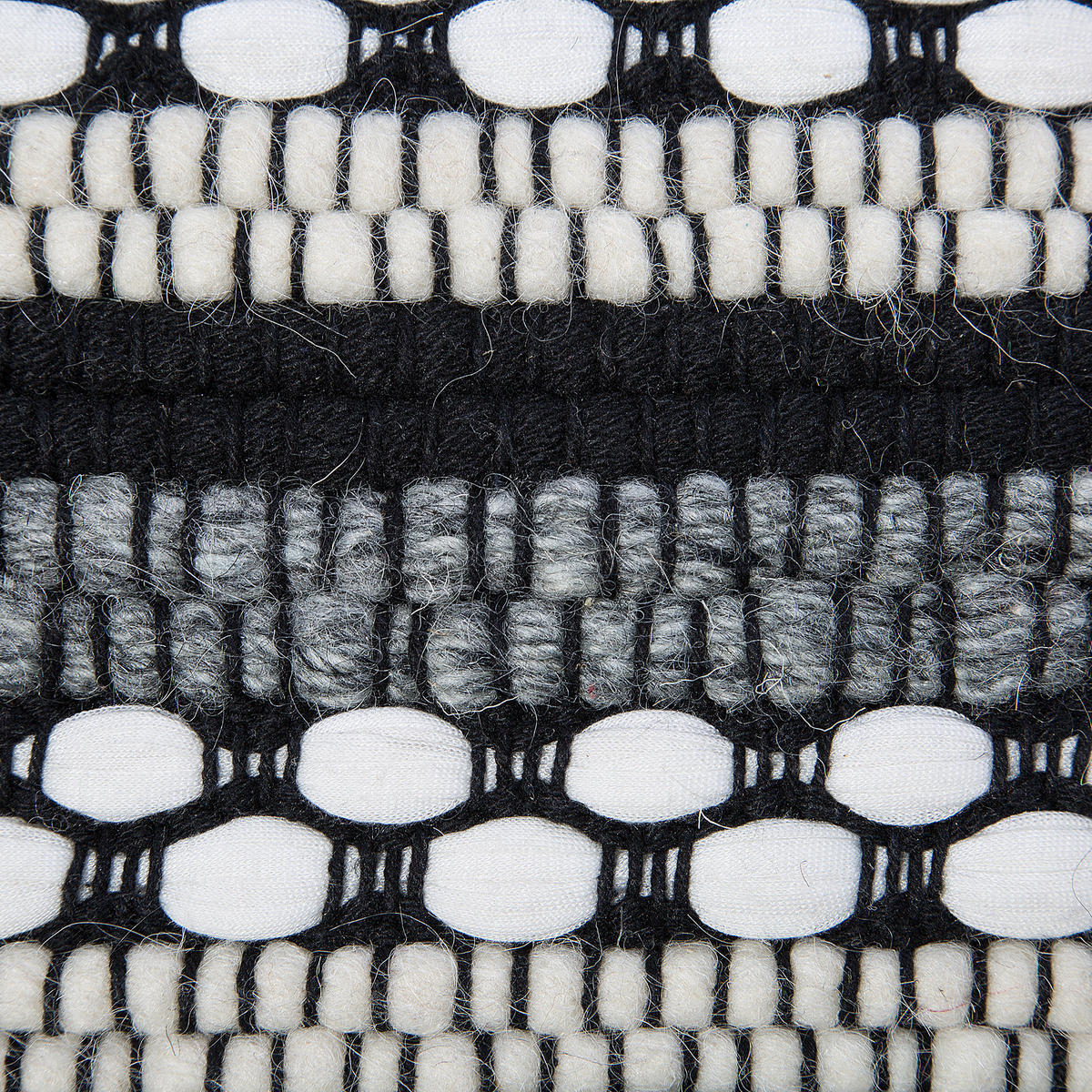 POUF Guntur 41/41/41 cm - Weiß, Naturmaterialien/Textil (41/41/41cm) - Beliani