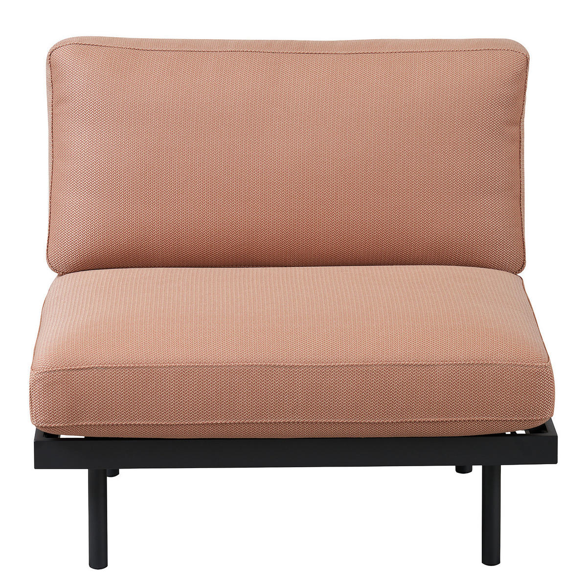 OUTDOOR-SESSEL - Rosa, Textil/Metall (87/83/84cm) - home24