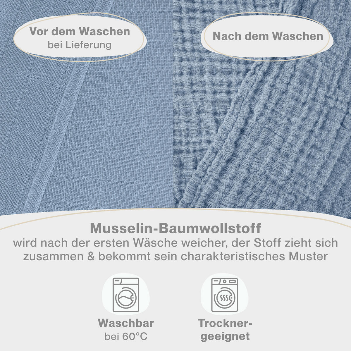 SPUCKTÜCHER 70/70 cm, 100% Baumwolle für Babys, Hellblau, 10er-Set - Hellblau, Textil (70/70cm) - Laleni