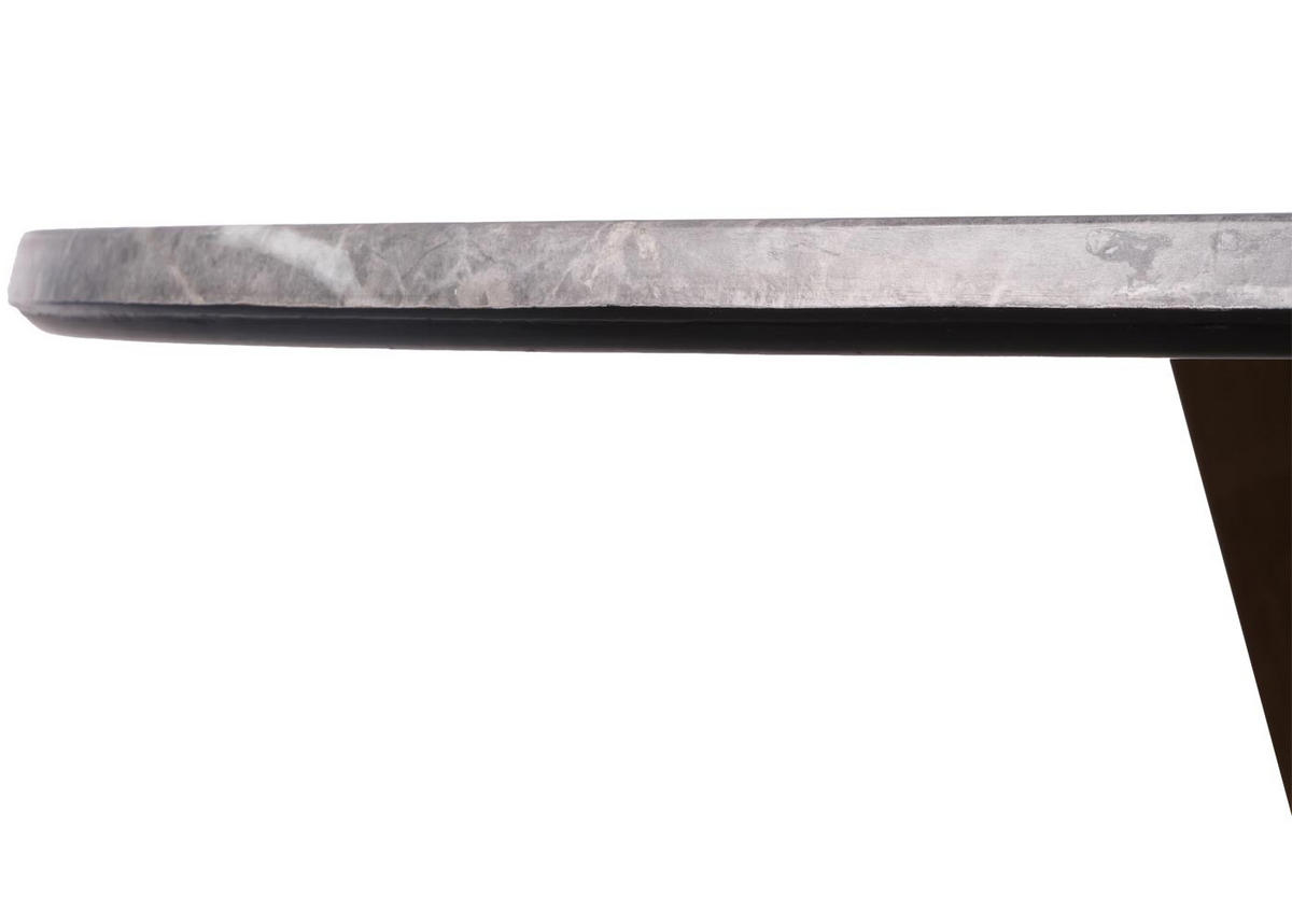 BISTROTISCH -B rund Grau - Grau, Holz (92/76/92cm) - MCW