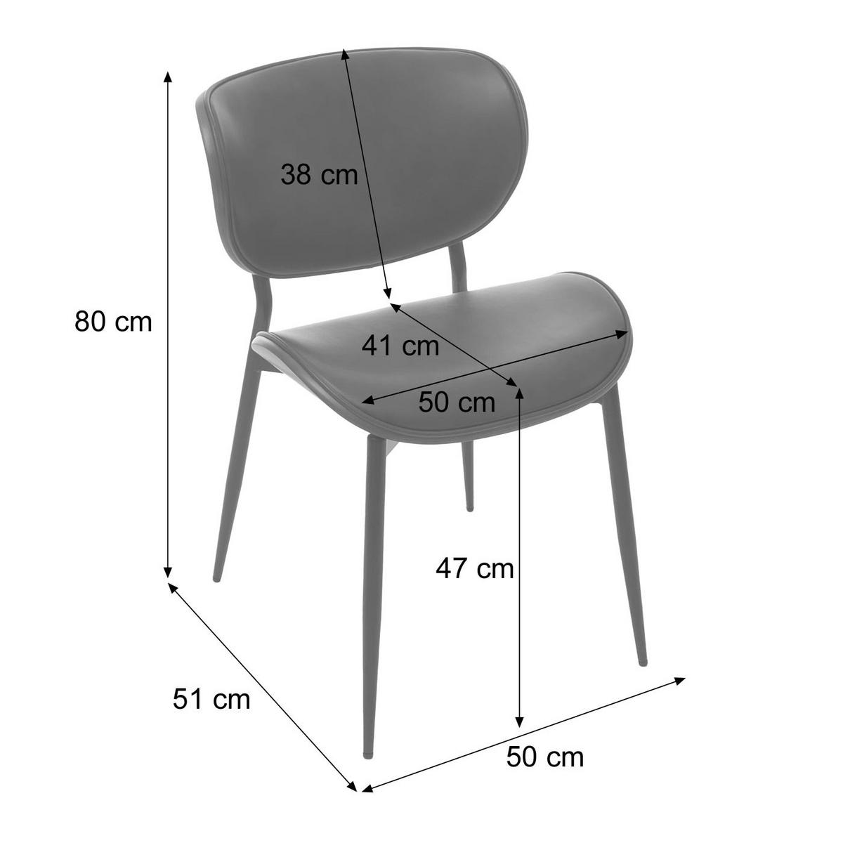 ESSZIMMERSTUHL Walnuss Dekor, Schwarz - Walnussfarben/Schwarz, Textil (50/80/51cm) - MCW