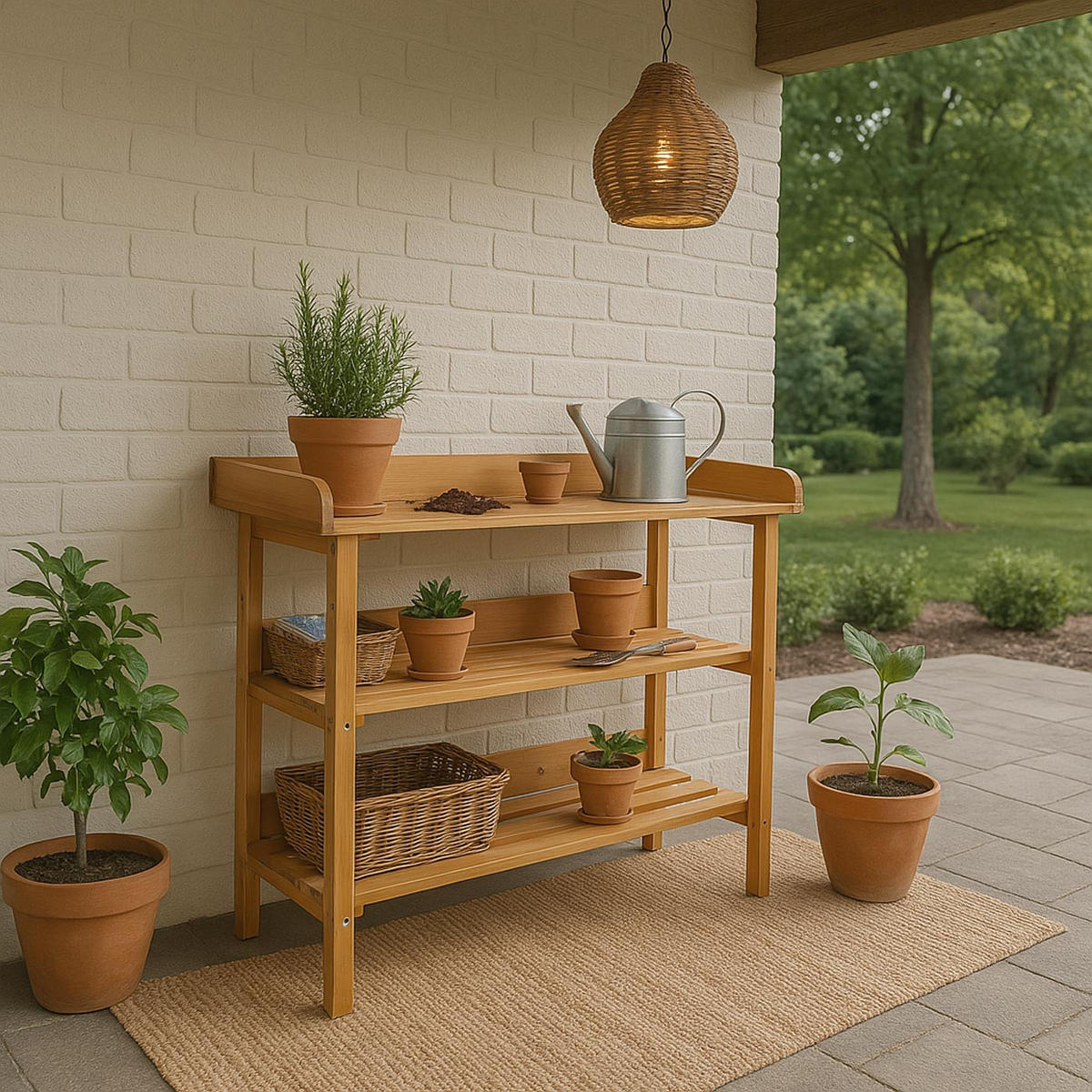 PFLANZTISCH Braun - Braun, Holz (41/92/86cm) - MCW