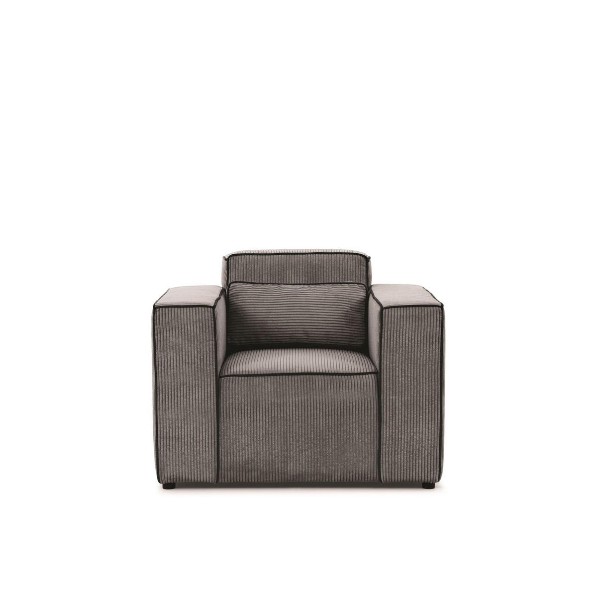 SESSEL Waldo In In Poso - Anthrazit, Holzwerkstoff/Textil (101/80/92cm) - Fun Möbel