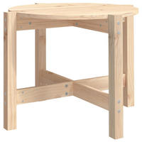 COUCHTISCH Ø 62,5x45 cm Massivholz Kiefer - Braun, Holz (62.5/62.5/45cm) - furnicato