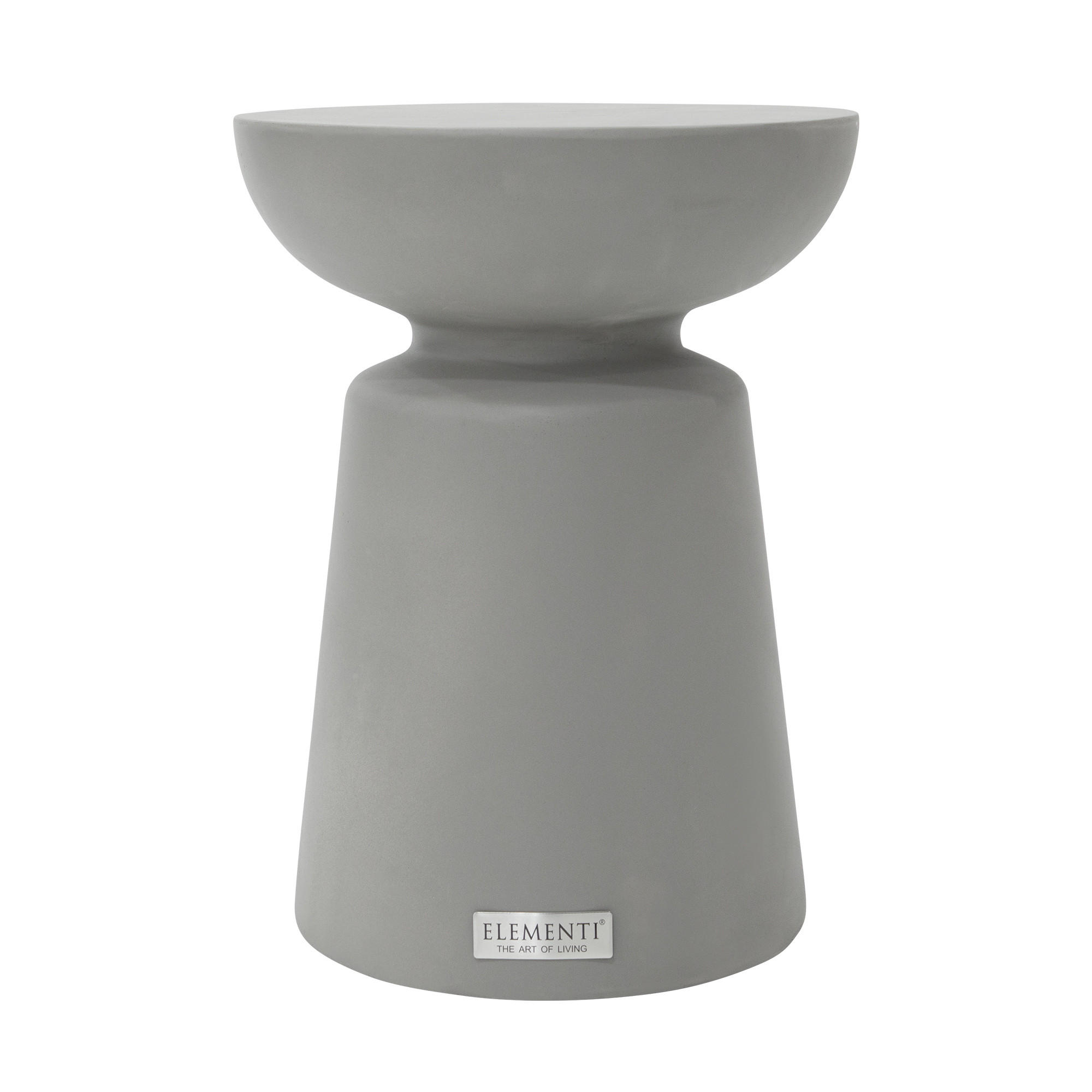 BEISTELLTISCH KYLIX Klein aus Beton 35 x 35 x 46 cm - Grau, Naturmaterialien (35/35/47cm) - Elementi