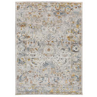VINTAGE-TEPPICH Gepuderten Farben Springs 115/170 cm - Pastellblau/Beige, Textil (115/170cm) - Atticgo