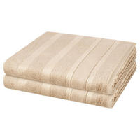 DUSCHTUCH Noblesse 2er-Set - Braun, Textil (80/160cm) - Cawoe
