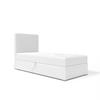 BOXBETT mit Bettkasten Kiberg Mini Basic 90x200 cm, White - Weiß, Textil (90/200cm) - Meblito