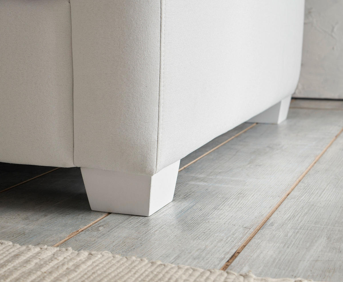 SESSEL creme blau gestreift, Landhaus 95 cm, Loungesessel für das Wohnzimmer inklusive Kissen - Blau/Creme, Holz/Textil (95/88/96cm) - Furn.Design