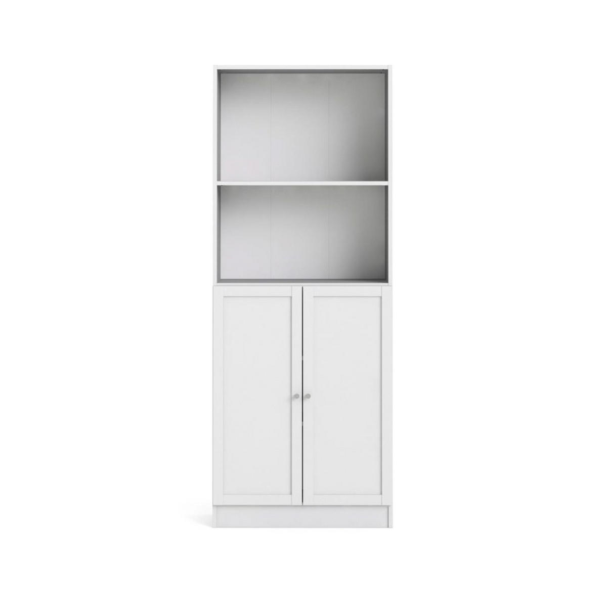 REGAL Weiß - Weiß, Holzwerkstoff (79/203/28cm) - ebuy24