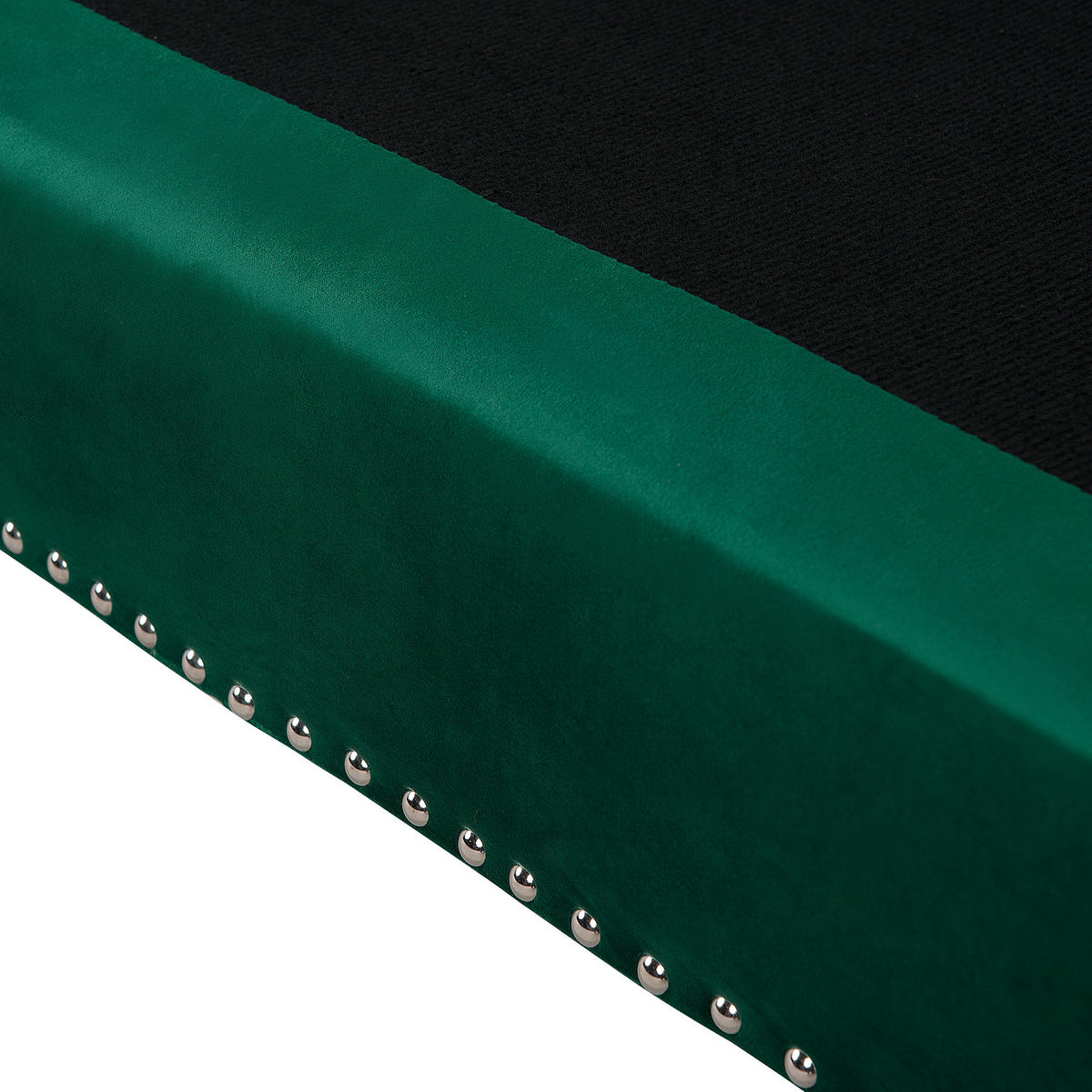 3-SITZER-SOFA Samtstoff Smaragdgrün Avaldsenes - Hellgrün, Textil (211/74/82cm) - Beliani