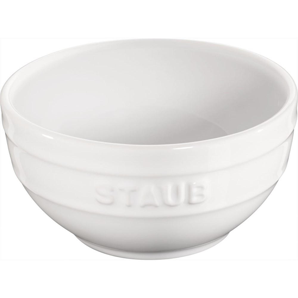 SCHÜSSEL Weiß 12/12/6 cm 405111250 - Weiß, Keramik (12cm) - Staub