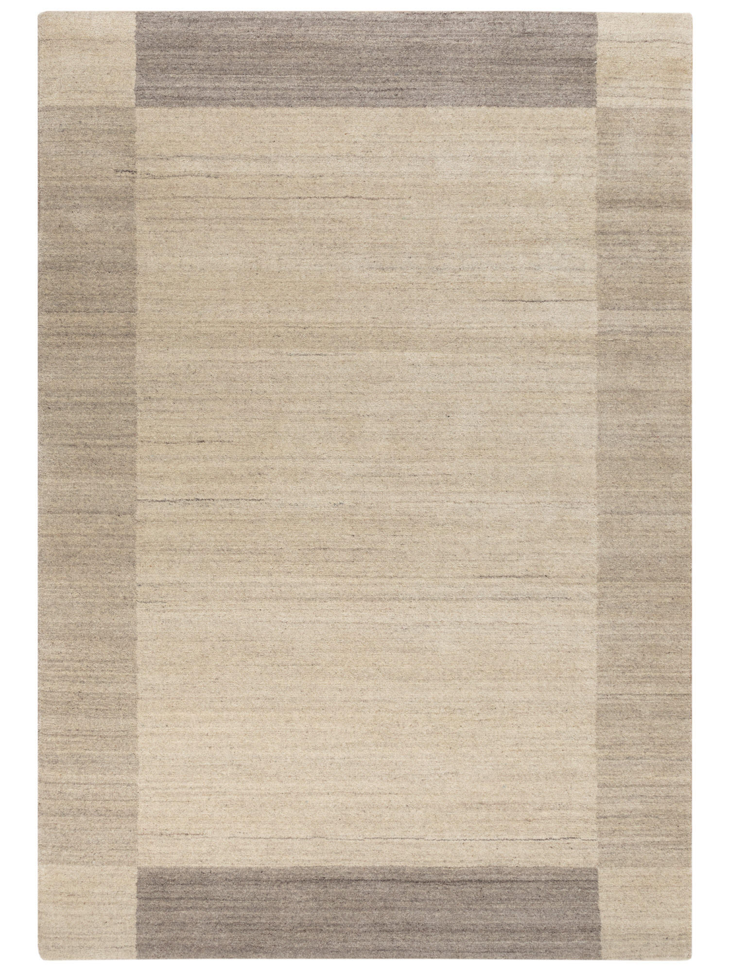 Steffensmeier Wollteppich Grau 70x140 cm