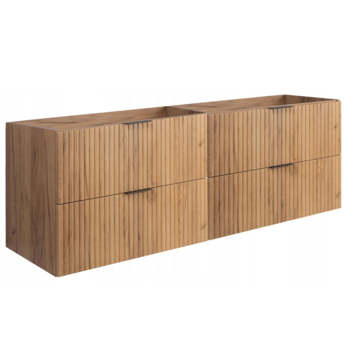 WASCHBECKUNTERSCHRANK FLOW Eiche Craft 160/57/46 cm - Eichefarben, Holzwerkstoff (160/57/46cm) - Rodan