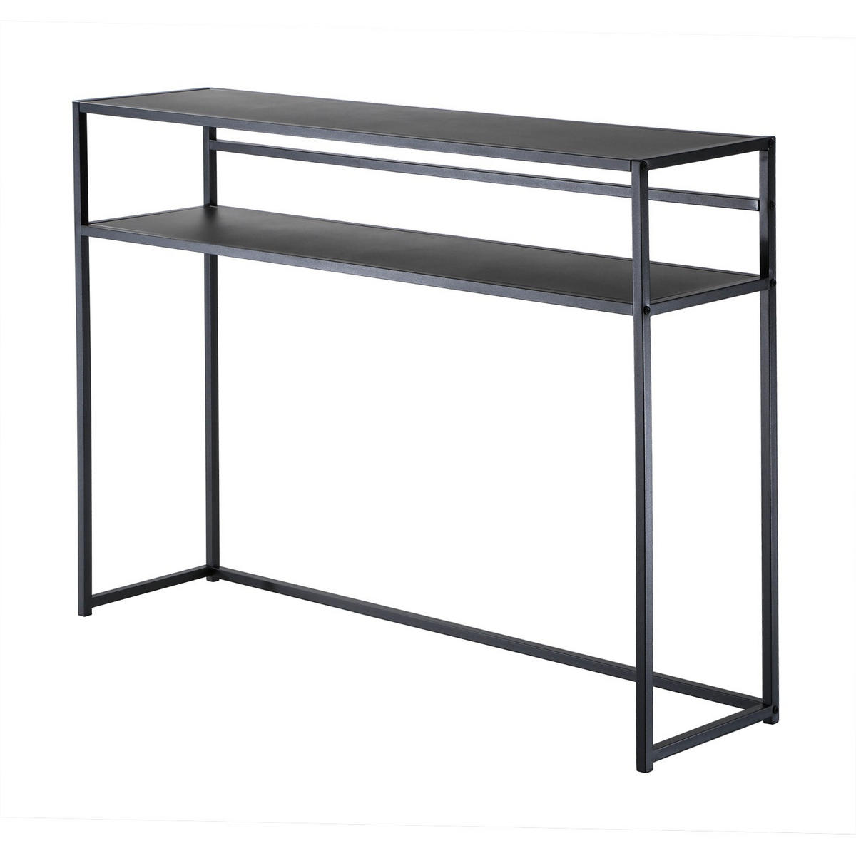 SVART metallkonsolbord, 112 cm långt - OLLI - Svart, Metall (34.5/28/81cm) - Calicosy