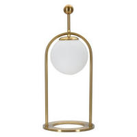 TISCHLEUCHTE Glamy Arc 50 cm - Goldfarben, Metall (21/21/50cm) - Mauro Ferretti