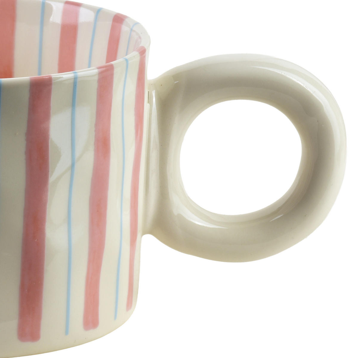 BECHER Rodi rosa 10/15.5/8 cm Porzellan - Rosa, Keramik (0.38L) - Mondex