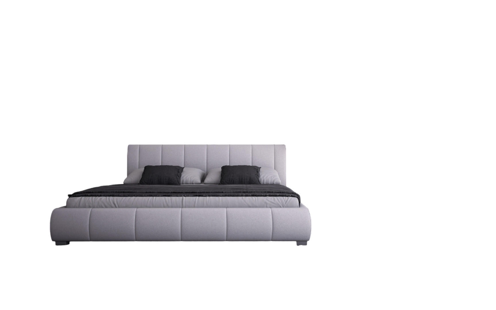 POLSTERBETT Luna 160 Weiß - Weiß, Leder (160/200cm) - Sedex