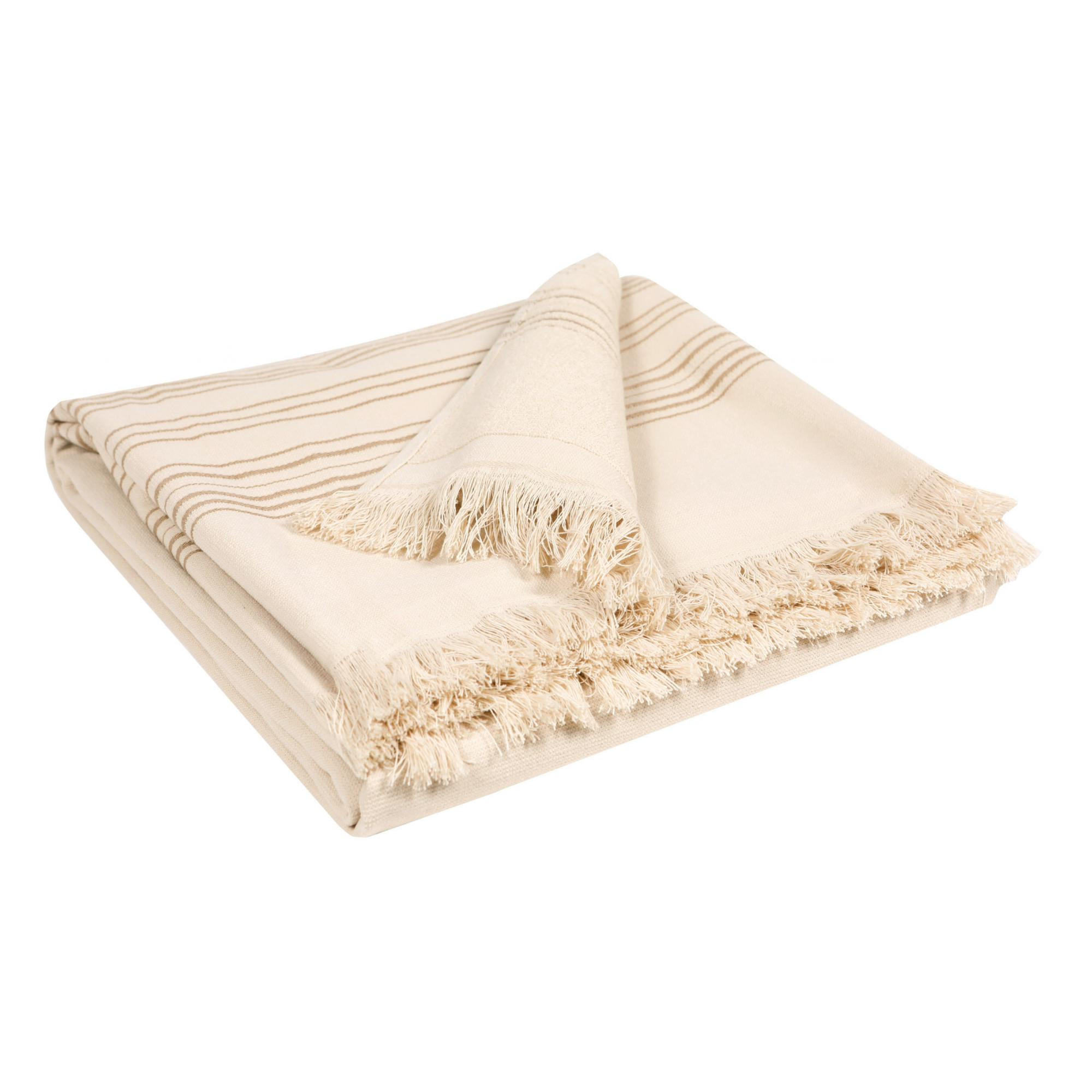 HAMMAM-TUCH Cancun leinen 90 x 180 cm - Braun, Textil (90/180cm) - Vivaraise