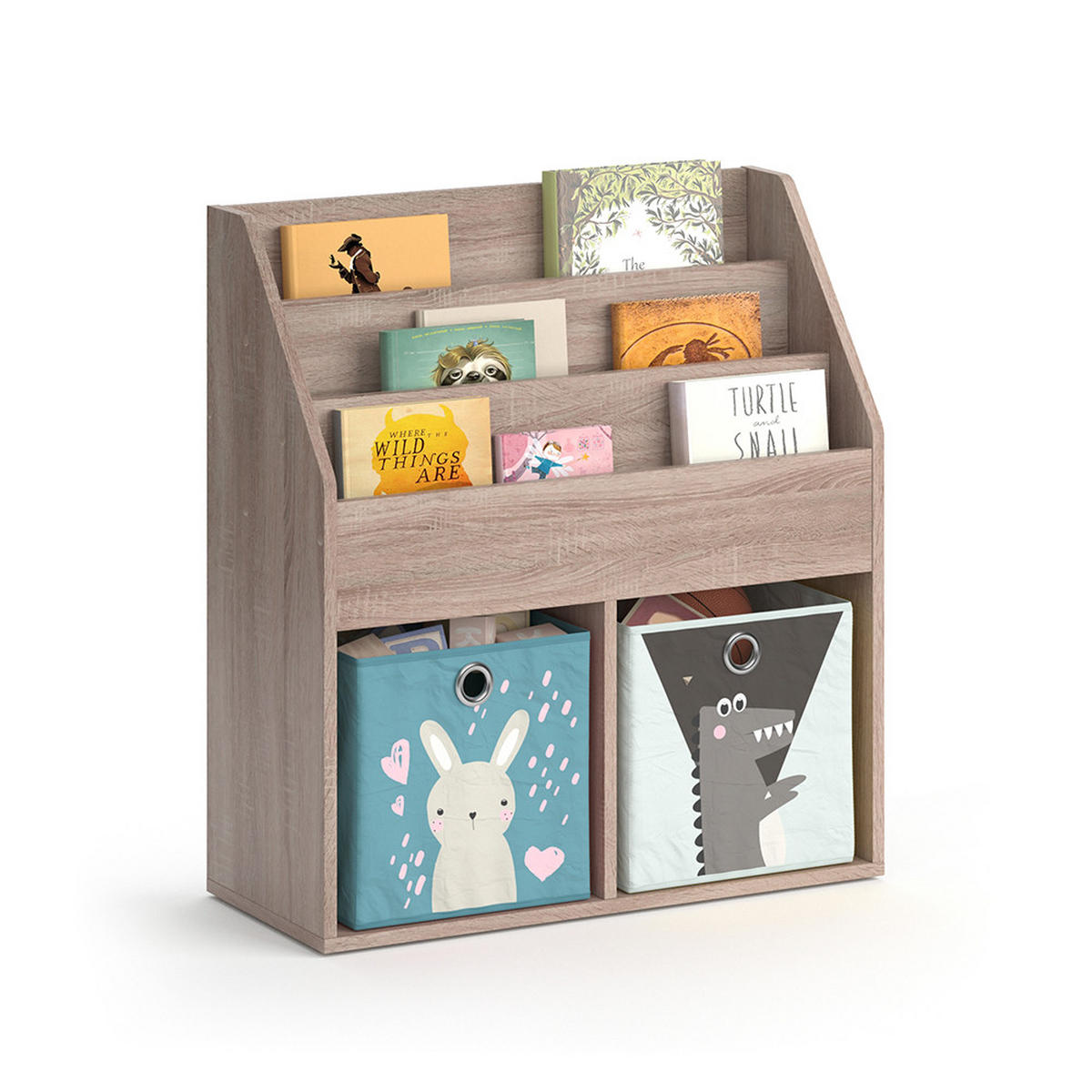 BÜCHERREGAL Luigi Sonoma 72 x 79 cm - Sonoma Eiche, Holzwerkstoff (72/79/30.7cm) - Vicco