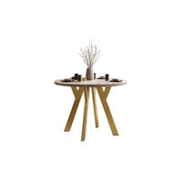 ESSTISCH VOLTA GLOSS 100/100/72,5 cm Tischplatte: Kaschmir Glanz; Gestell: Golden - Kaschmir/Goldfarben, Holzwerkstoff/Metall (100/100/72.5cm) - Lookway
