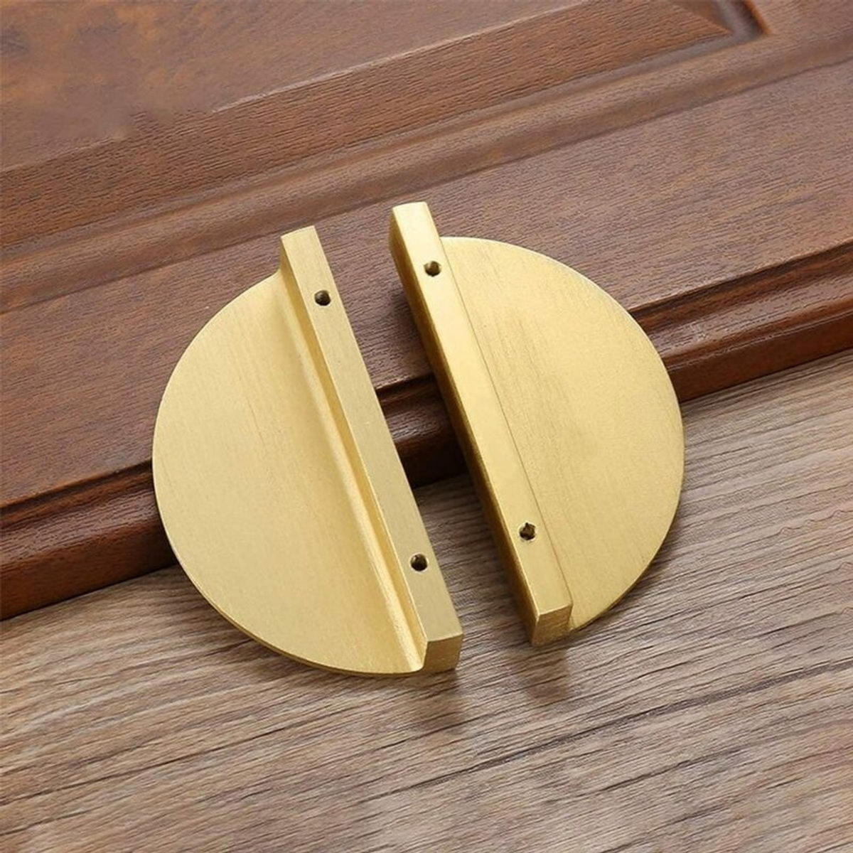 GRIFF 2er-Set Vergoldet klein Metall 78 x 20 mm Lochabstand 64 mm mit Schrauben - Goldfarben, Metall (2/2.3/7.8cm) - MCBOSON