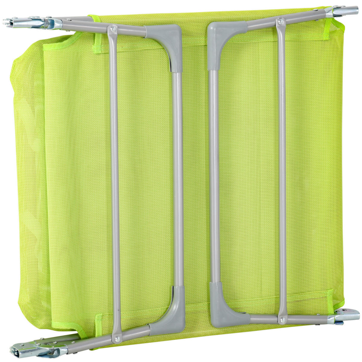 SONNENLIEGE DE-15627 5-fach verstellbar, klappbar Grün - Grün, Metall (56/28/182cm) - ComfortXL