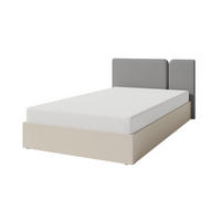 JUGENDBETT LIBU 14 120/200 in Sandbeige / Geölte Eiche - Eichefarben/Beige, Holzwerkstoff (120/200cm) - Deine Möbel 24