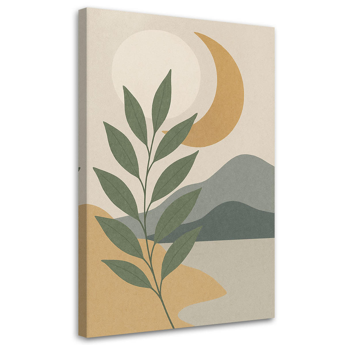 LEINWANDBILD Abstraktion 30x45cm - Beige, Textil (30/45cm) - Feeby