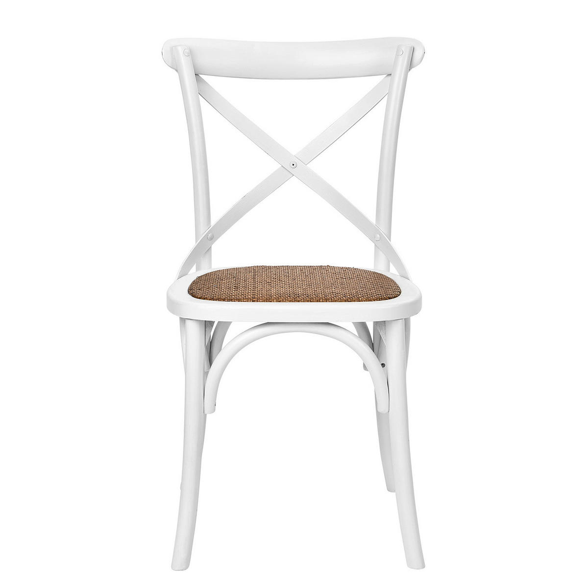 STUHL Cross Country - Weiß, Holz/Naturmaterialen (56/88/49cm) - Butlers