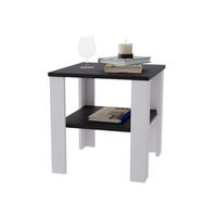 COUCHTISCH Lara53 53/47/53 - Schwarz/Weiß, Holzwerkstoff (53/53/47cm) - RAUMHIRSCH FURNITURE