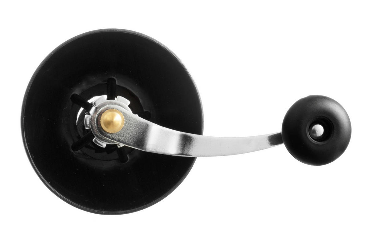 KAFFEEMÜHLE mit Kurbel - Schwarz, Glas (14.5/20.5/9cm)