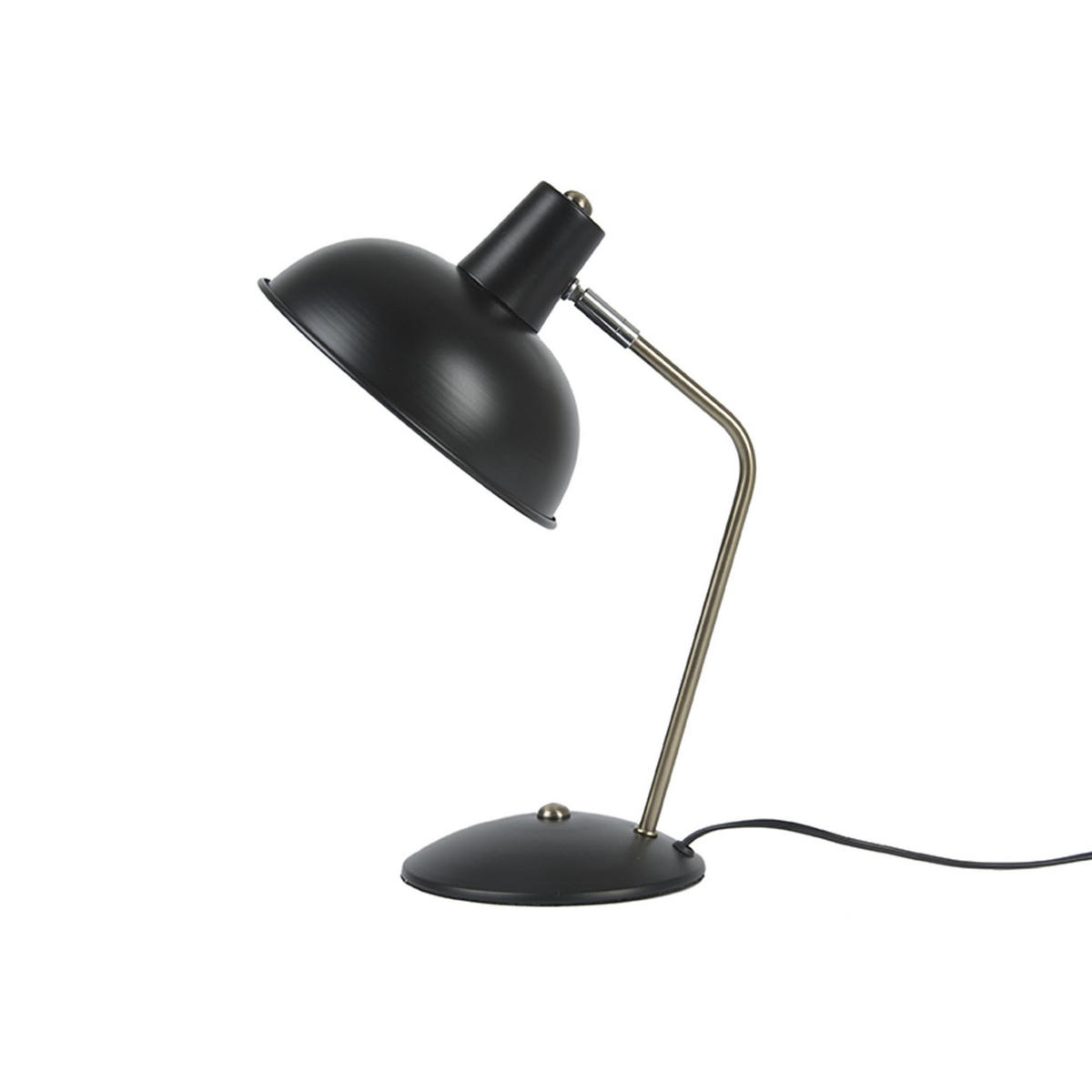 TISCHLAMPE Hood 26/20/38 cm - Schwarz, Metall (26/20/38cm) - Leitmotiv