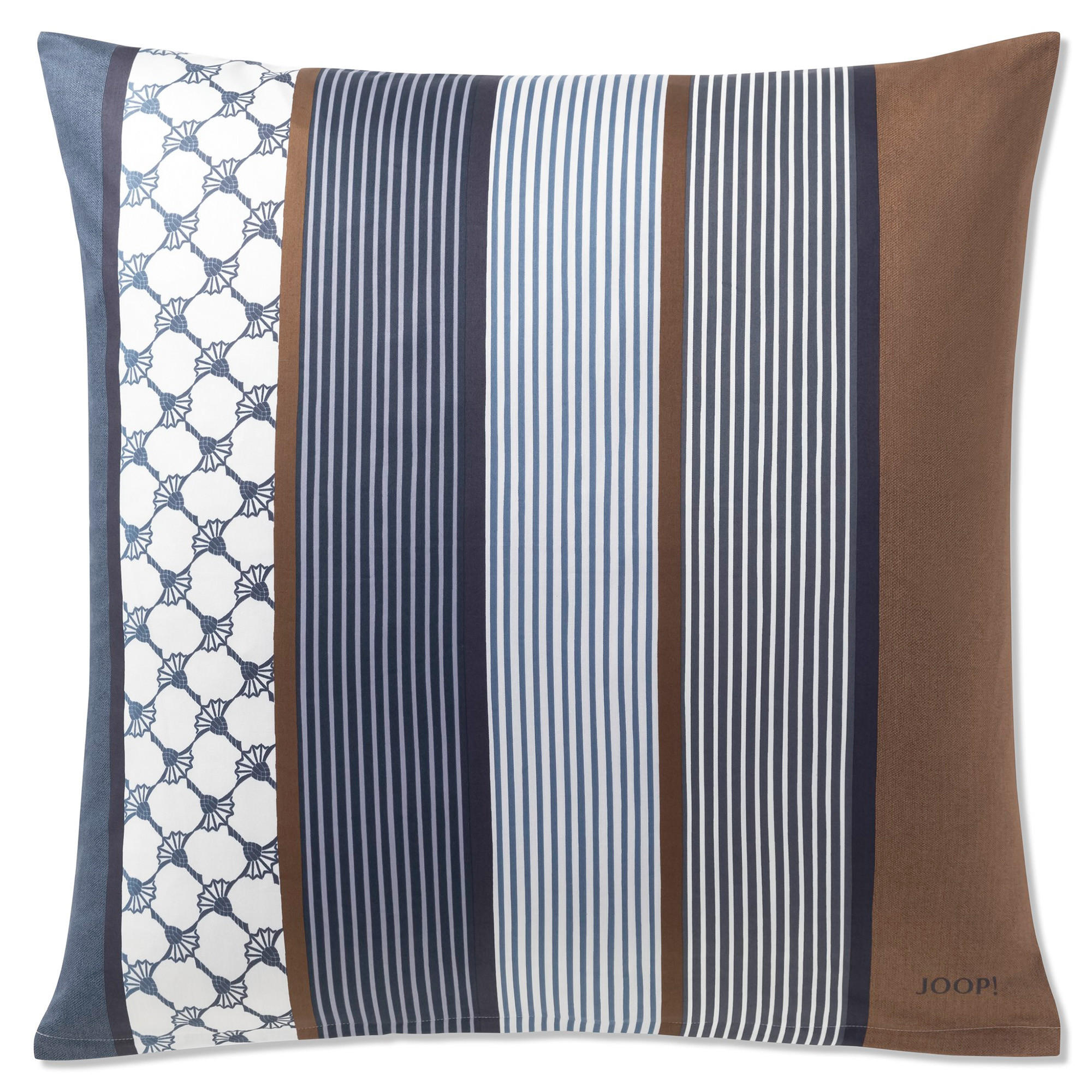 KISSENHÜLLE CORNFLOWER STRIPES 4069 DEEP OCEAN - 28 - Blau, Textil (80/80cm) - Joop!