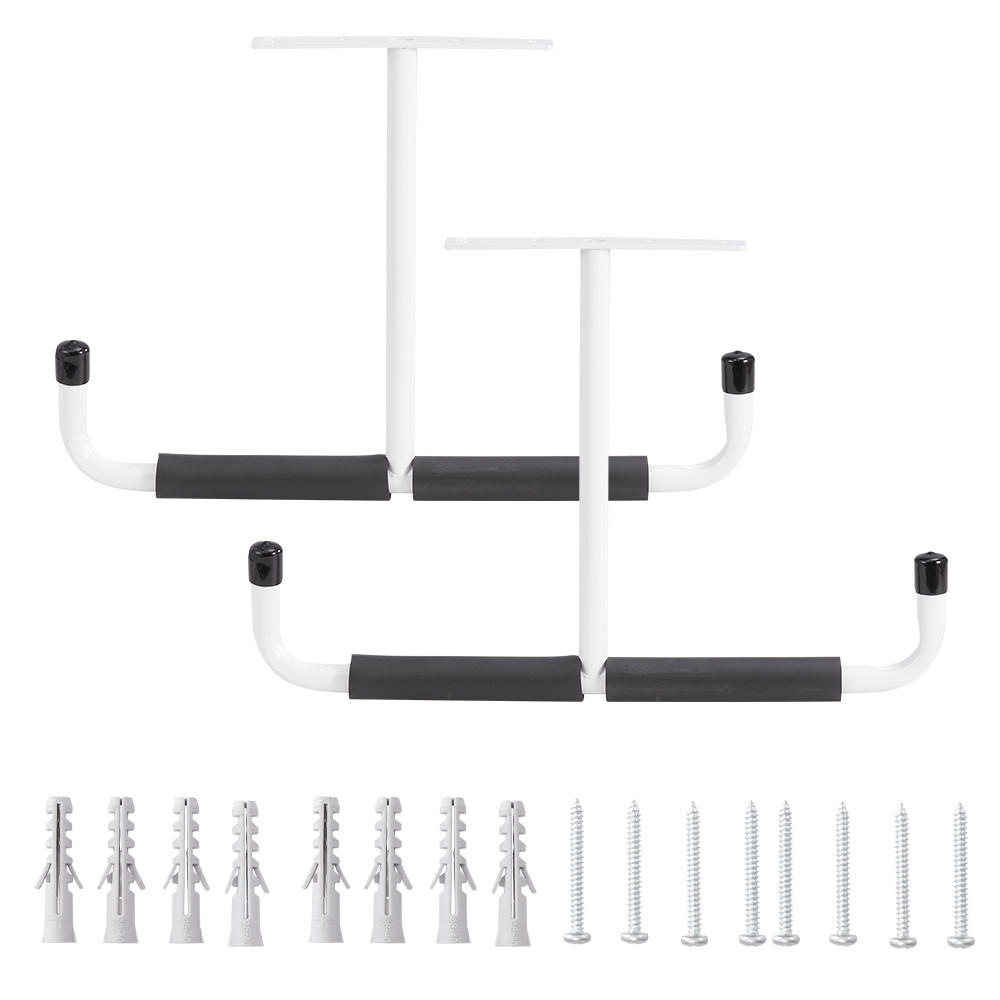 DECKENHAKEN 2 Stück T-förmige in Weiß Vielseitig einsetzbar Belastbarkeit 43,5 x 29 cm - Weiß, Metall (29/1/43.5cm) - Livingandhome