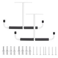 DECKENHAKEN 2 Stück T-förmige in Weiß Vielseitig einsetzbar Belastbarkeit 43,5 x 29 cm - Weiß, Metall (29/1/43.5cm) - Livingandhome
