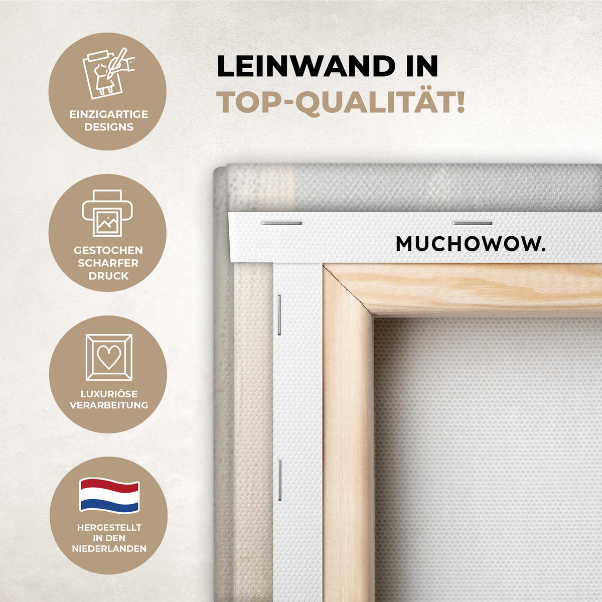 LEINWANDBILD Gold - Blau - Aquarell - Kunst - Modern Deko XXL 80x120 cm - Hellblau, Textil (80/120cm) - MuchoWow