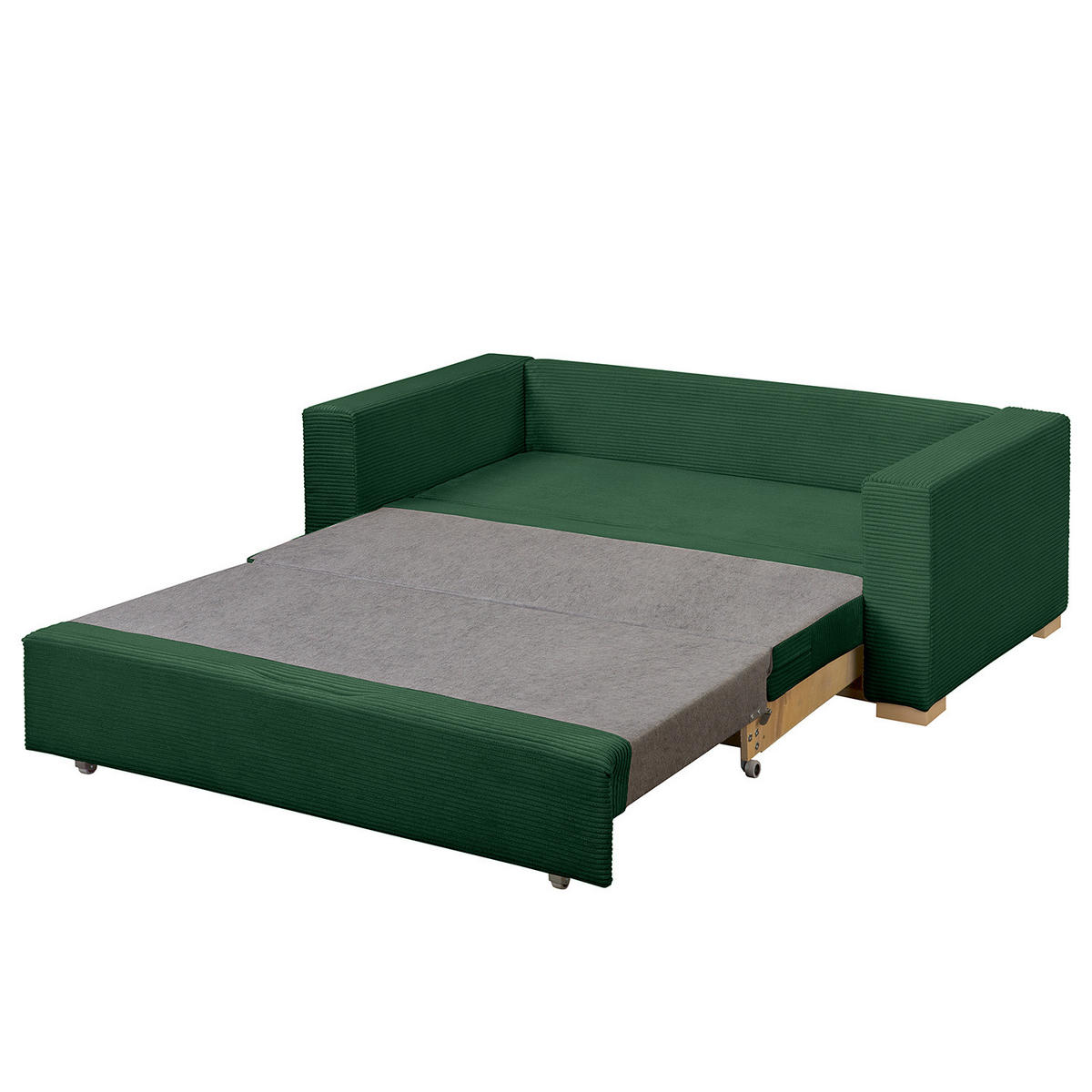 SCHLAFSOFA - Grün, Holz/Buchenholz (153/90/90cm) - home24