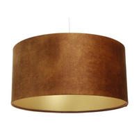 HÄNGELEUCHTE Gold 50/25 cm - Goldfarben/Braun, Kunststoff (50/0.6/25cm) - ONZENO