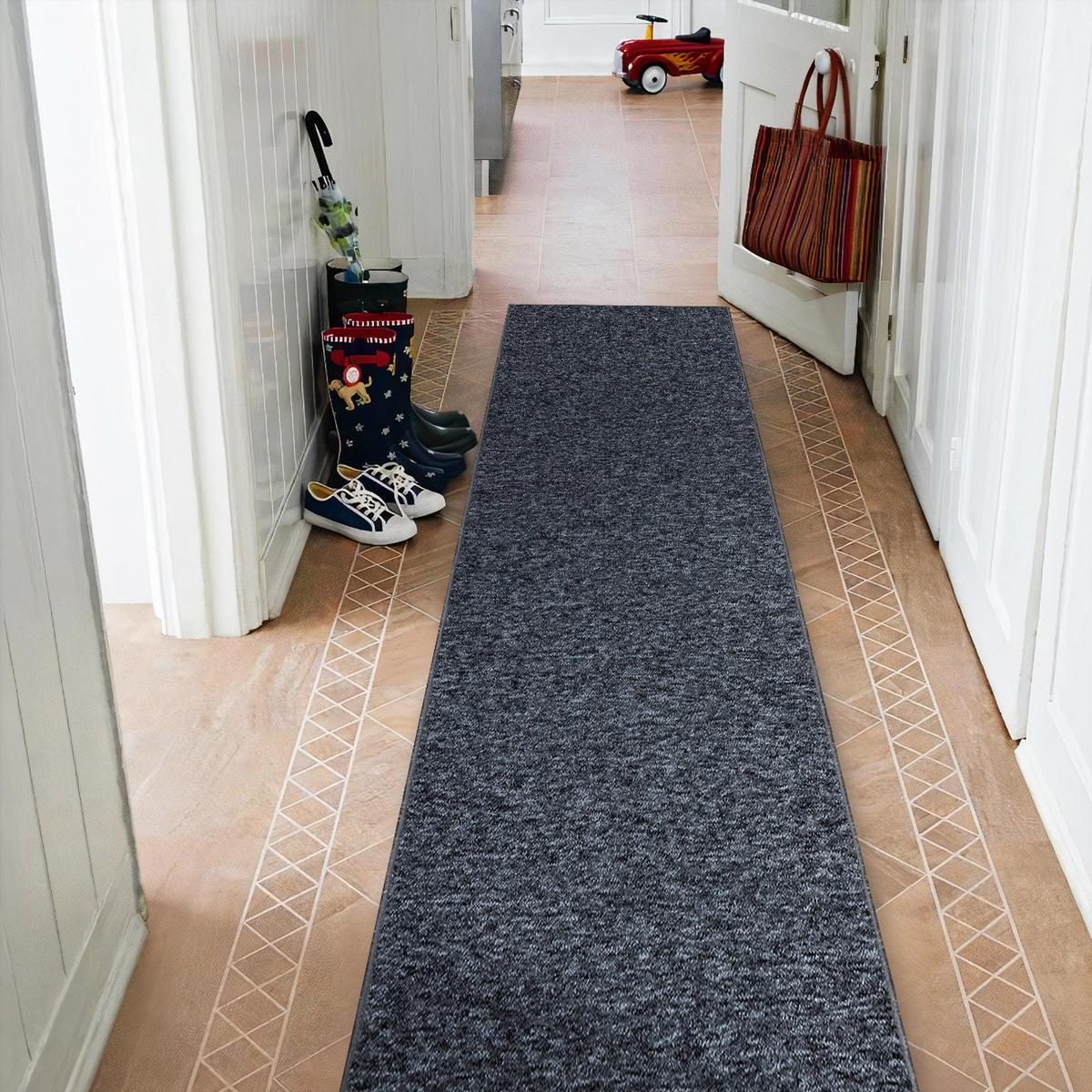 LÄUFER SUPERSTAR 965 100/430 cm - Grau, Textil (100/430cm) - rugsX