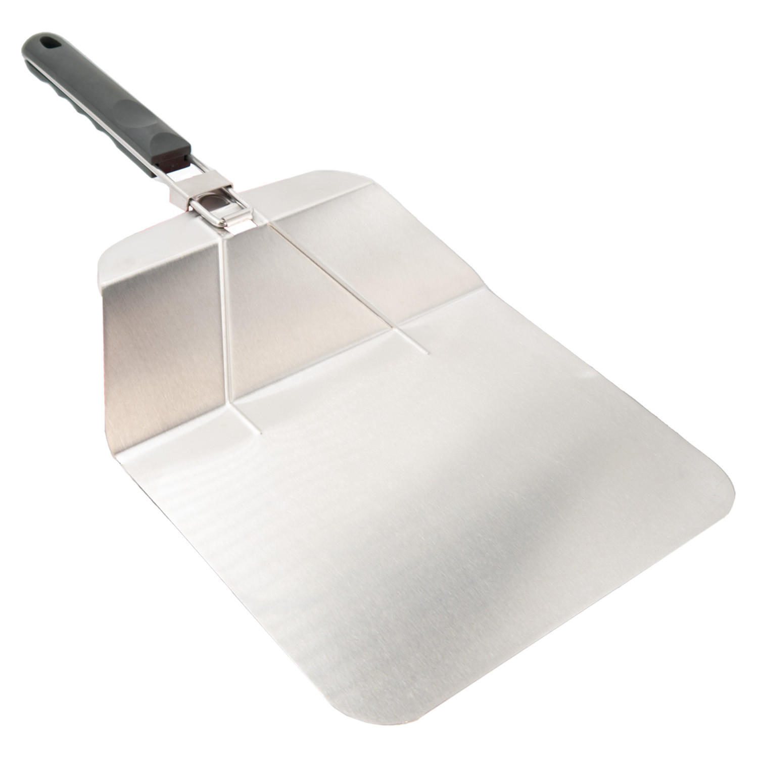 PIZZASCHAUFEL faltbar 54 x 25.5 x 5 cm - Silberfarben, Metall (24.5/6.5/53.5cm) - Intirilife
