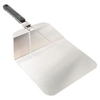PIZZASCHAUFEL faltbar 54 x 25.5 x 5 cm - Silberfarben, Metall (24.5/6.5/53.5cm) - Intirilife
