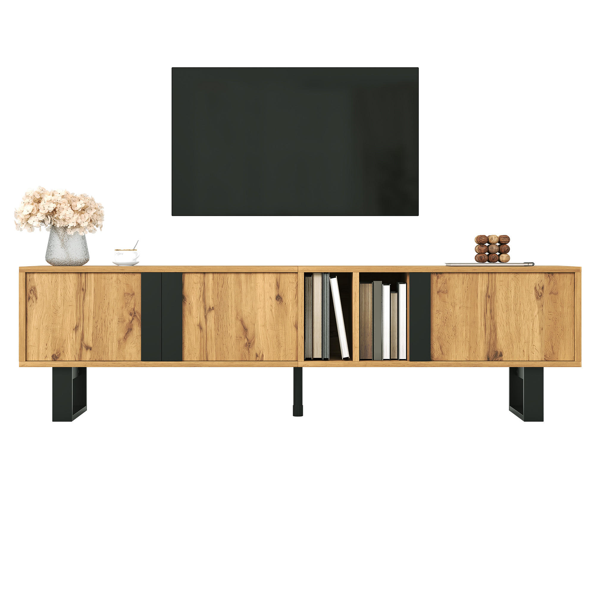XXXLutz Tv-Lowboard Natur 160x50x40 cm